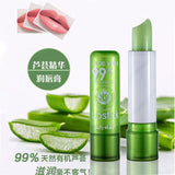 Julystar 1PC Natural Aloe Vera Moisturizing Lip Balm & Long-Lasting Waterproof Lipstick 3.4g D3007