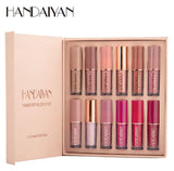 HANDAIYAN 12 Colors Matte Liquid Lipstick Lip Gloss  Set 2.5ml*12pcs 0695