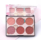 Miss Rose 6 Colors Blush Glow Palette