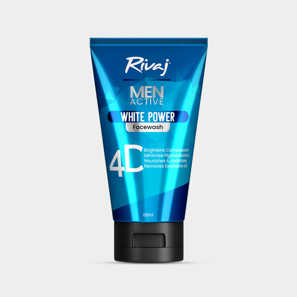 Rivaj UK Men Active White Power Face Wash 100ml