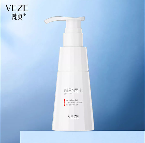 VEZE Men"s Sea Salt Oil Control Deep Cleansing Foam Cleanser 150g