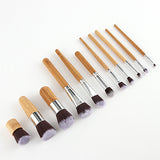 11 Pcs (Eyeshadow Blusher, Kabuki) Set Of Makeup Brushes