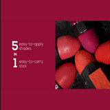 Miss Beauty New Lipstick 5 in 1 Cosmetics - 5 Steps Matte Lipstick in 1