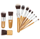 11 Pcs (Eyeshadow Blusher, Kabuki) Set Of Makeup Brushes