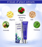 BIOAQUA 4Pcs Wonder Series Blueberry Moisturizing Eye Cream , Face Toning Lotion , Blueberry Liquid Serum , Face Cream.