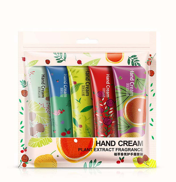 BIOAQUA Set Of 5 - Plant Extract Scent Moisturizing Nourishing Hand Creams BQY5951