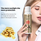 Disaar 24K SPF60 Tinted Sunscreen Anti-UV Long-lasting Sweatproof Sunscreen Spray 160ml DS5082