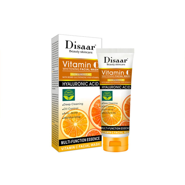 DISAAR Vitamin C Glowing Facial Wash Hyaluronic Acid Multi Function 100ml DS51991